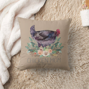 Chicken Mum Organic Farming Gardening Permaculture Cushion