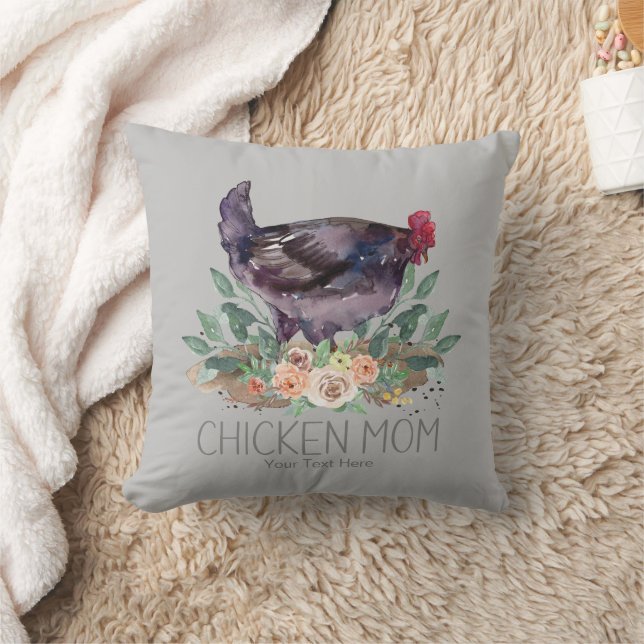 Chicken Mum Organic Farming Gardening Permaculture Cushion (Blanket)