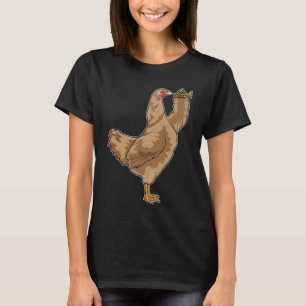Chicken Musician Trumpet Music T-Shirt