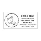 Chicken Name Family Farm Egg Carton Rubber Stamp