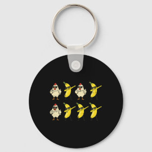 Chicken Nana Dance Dab Funny Dance Meme Kids Men W Key Ring