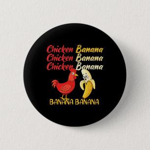 Chicken Nana Funny Meme Random Humour 6 Cm Round Badge