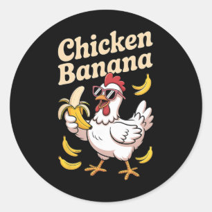 Chicken Nana Meme Trending Funny Chicken Nana Classic Round Sticker