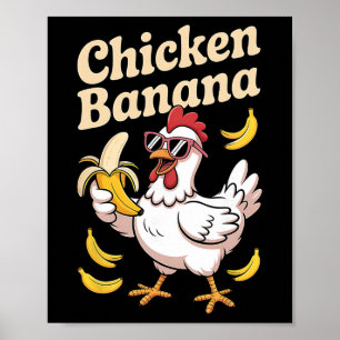Chicken Nana Meme Trending Funny Chicken Nana Poster