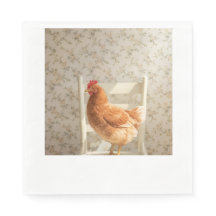 Chicken Napkins | Farmhouse Party Decor