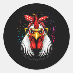 Chicken Ndana Girl - Poultry Owner Rancher Farmer Classic Round Sticker