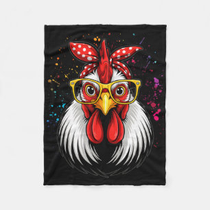 Chicken Ndana Girl - Poultry Owner Rancher Farmer Fleece Blanket