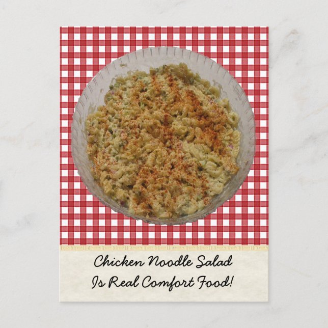 Chicken Noodle Salad Postcard (Front)