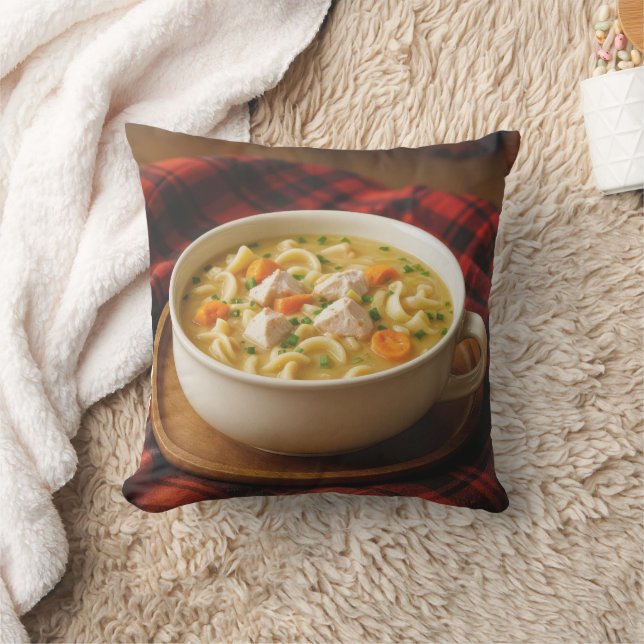 Chicken Noodle Soup  Cushion (Blanket)