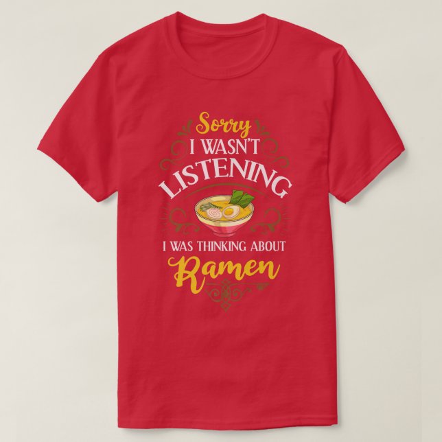 Chicken Noodle Soup Gift Japanese Ramen Bowl  T-Shirt (Design Front)