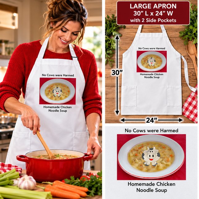 Chicken Noodle Soup Long Apron (Chicken Noodle Soup Long Apron)
