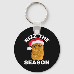 Chicken Nugget Christmas Rizz The Season - Uni-adu Key Ring