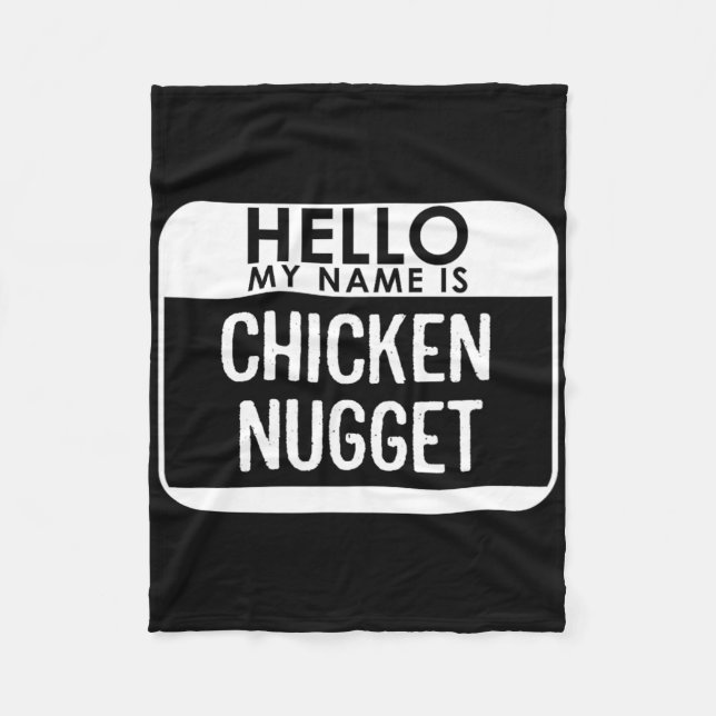 Chicken Nugget Costume Fun Easy Last Minute Hallow Fleece Blanket (Front)