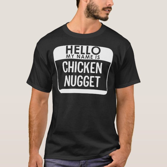 Chicken Nugget Costume Funny Easy Last Minute Hall T-Shirt (Front)