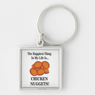 Chicken Nugget Fast Food Funny Chicken Nugget  Key Ring