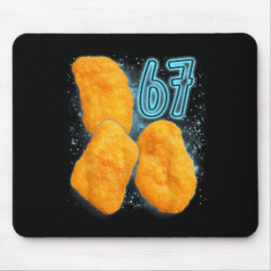 Chicken Nugget Lover 67 Meme Six Seven Fried Chick Mouse Mat