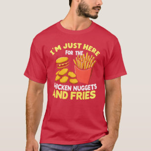 Chicken Nuggets and French Fries Fast Food girl T-Shirt