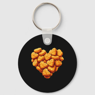 Chicken Nuggets Are My Valentine Heart Funny Valen Key Ring