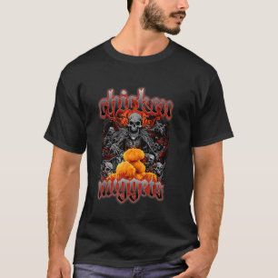 Chicken Nuggets Heavy Metal World Tour Hardcore Mu T-Shirt