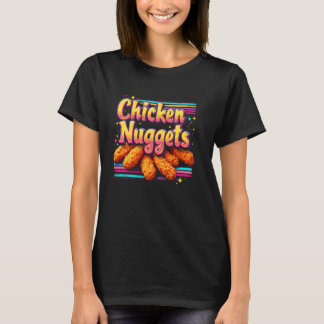 Chicken Nuggets Lover Funny Retro Bootleg 1980s Fo T-Shirt