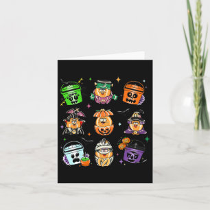 Chicken Nuggets Pumpkin Halloween 90s Vintage 2 Card