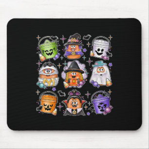 Chicken Nuggets Pumpkin Halloween 90s Vintage 3  Mouse Mat