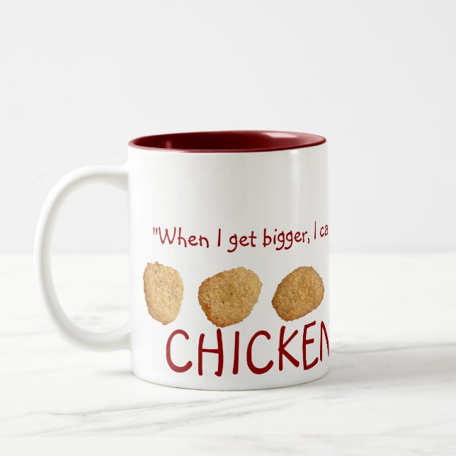 “Chicken Nuggets” Two-Tone Coffee Mug (Left)