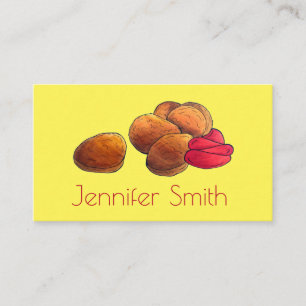 Chicken Nuggets with Ketchup Junk Food Foodie Business Card