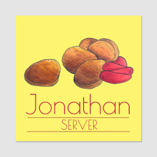 Chicken Nuggets with Ketchup Junk Food Foodie Name Tag