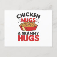 Chicken Nugs And grammy Hugs Funny Food Nuggets