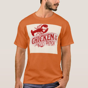 Chicken Of The Ditch Retro Vintage Crawfish Cajun T-Shirt