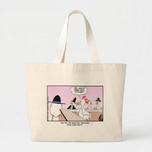 Chicken Or Egg? Funny Gifts & Collectibles Large Tote Bag