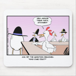Chicken Or Egg? Funny Gifts & Collectibles Mouse Mat