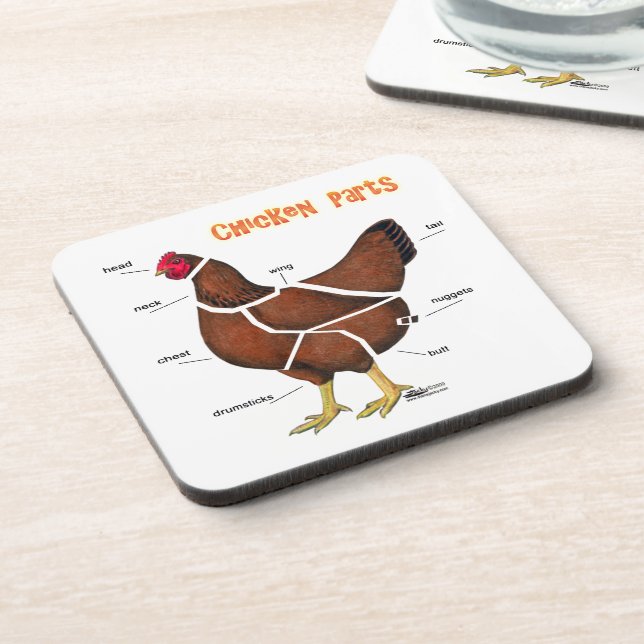 Chicken Parts Coaster (Left Side)