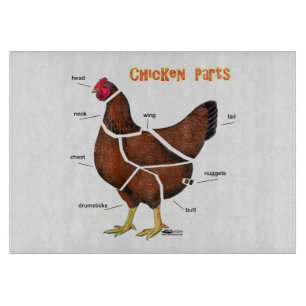 Chicken Parts Cutting Board