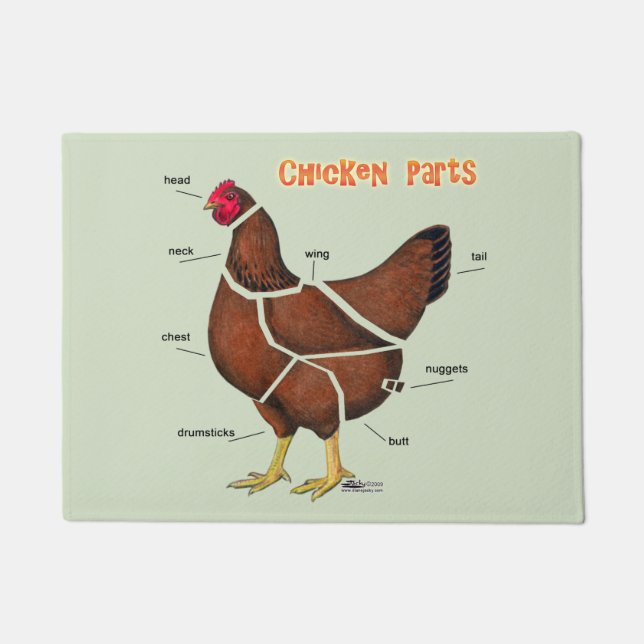 Chicken Parts Doormat (Front)