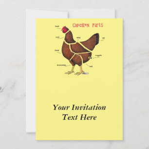 Chicken Parts Invitation