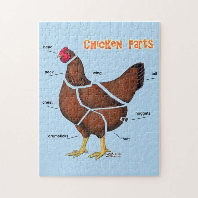 Chicken Parts Jigsaw Puzzle (Vertical)
