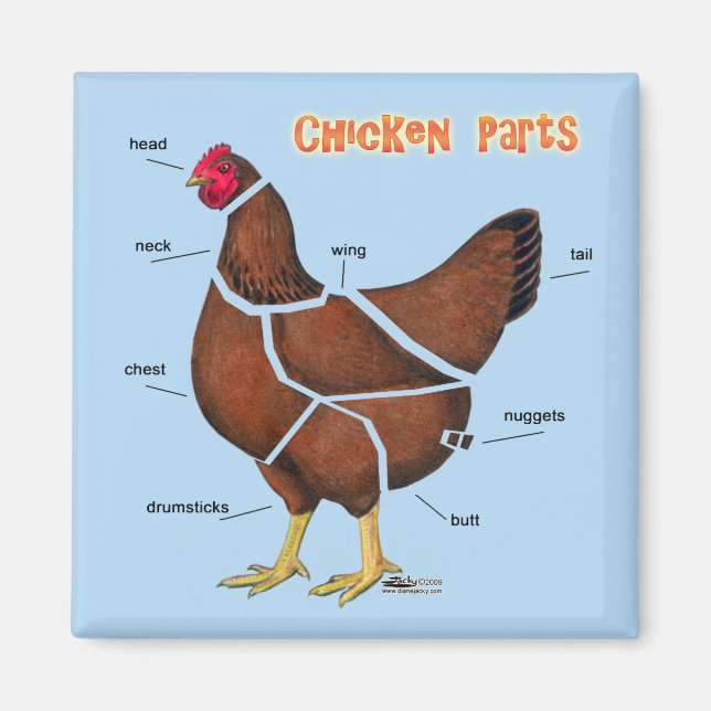 Chicken Parts Magnet (Front)