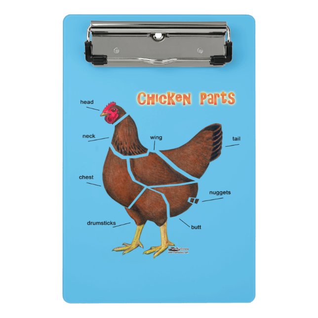 Chicken Parts Mini Clipboard (Front)