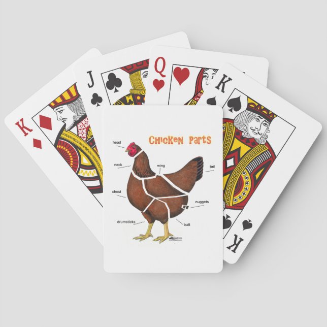 Chicken Parts Playing Cards (Back)