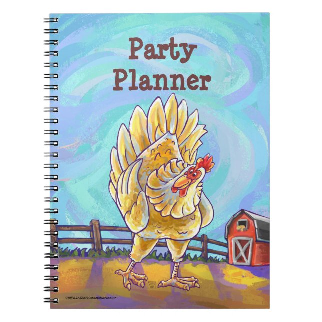 Chicken Party Centre Notebook (Front)