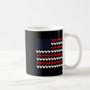 Chicken Patriotic Farmers 4th Of July American Fla Coffee Mug