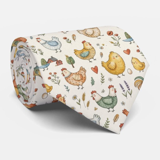 Chicken Patter Tie (Rolled)