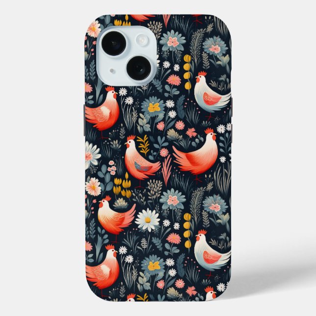 Chicken Pattern Case-Mate iPhone Case (Back)