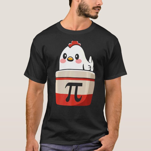 Chicken Pi Tee Chicke Pie Funny Math Teacher Humou (Front)