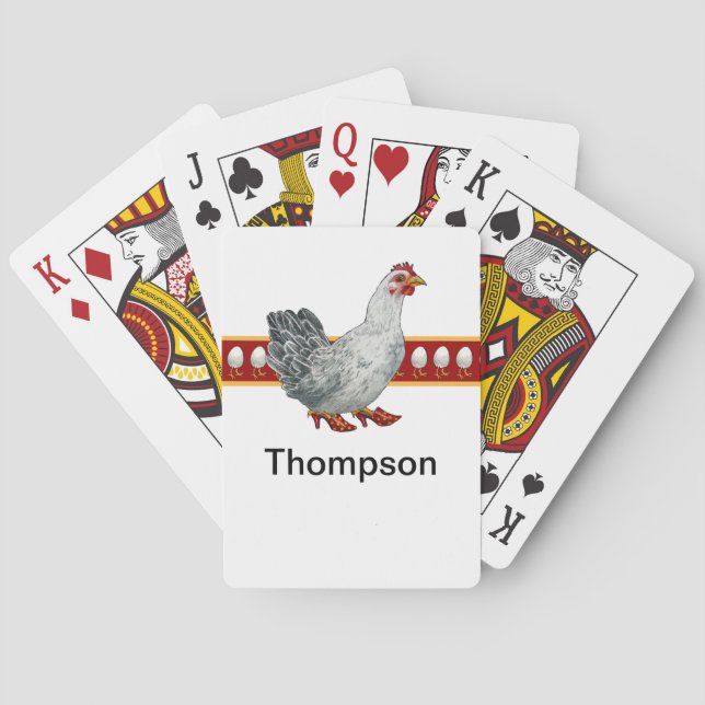 Chicken Playing Cards (Back)