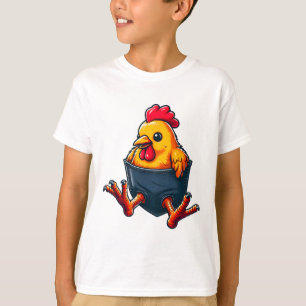 Chicken Pocket Hen Poultry Owner Chicken Whisperer T-Shirt