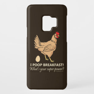 Chicken Poops Breakfast Funny Design Case-Mate Samsung Galaxy S9 Case