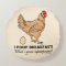 Chicken Poops Breakfast Funny Design